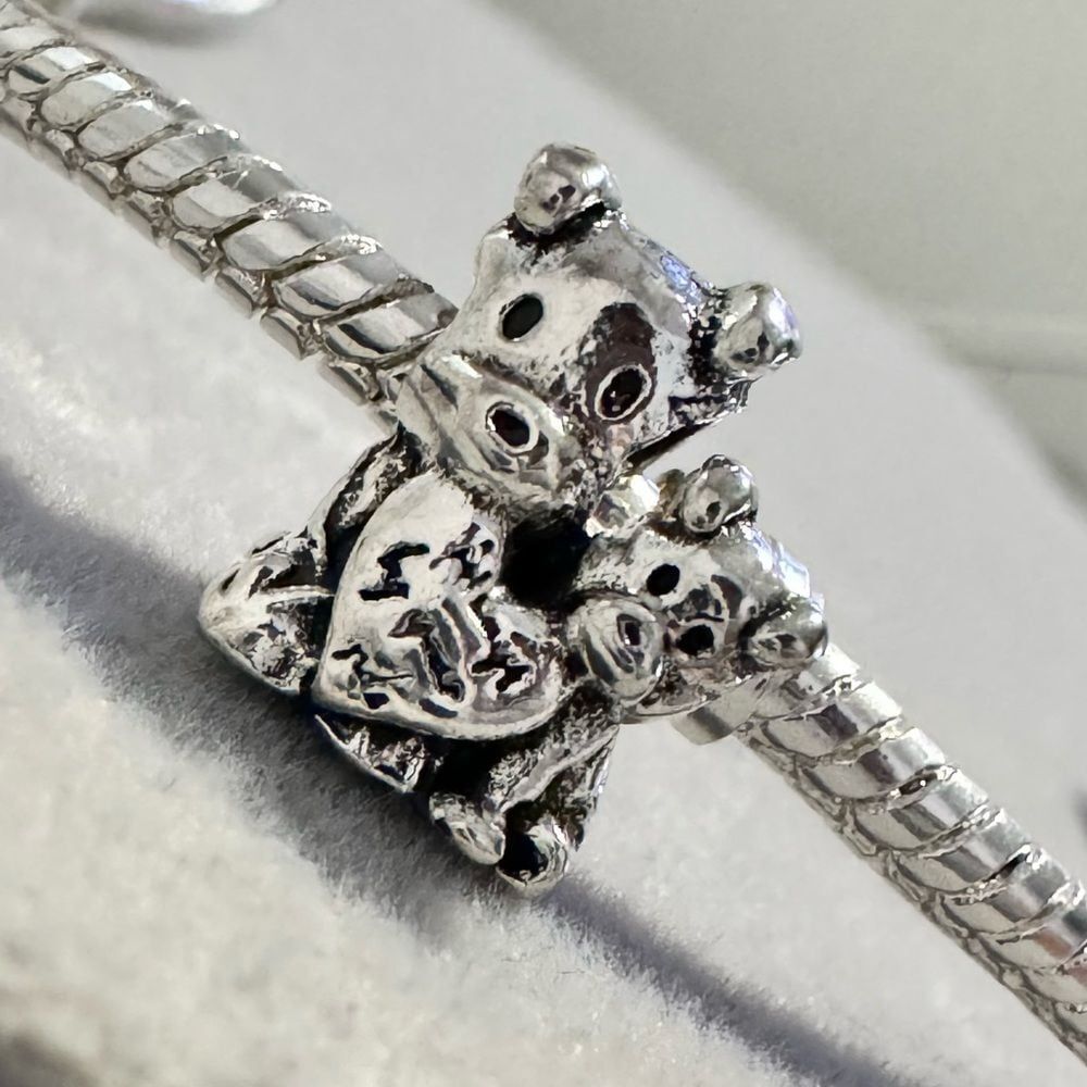 Teddy Bear Charm‎ 925 STAMPED fits PANDORA